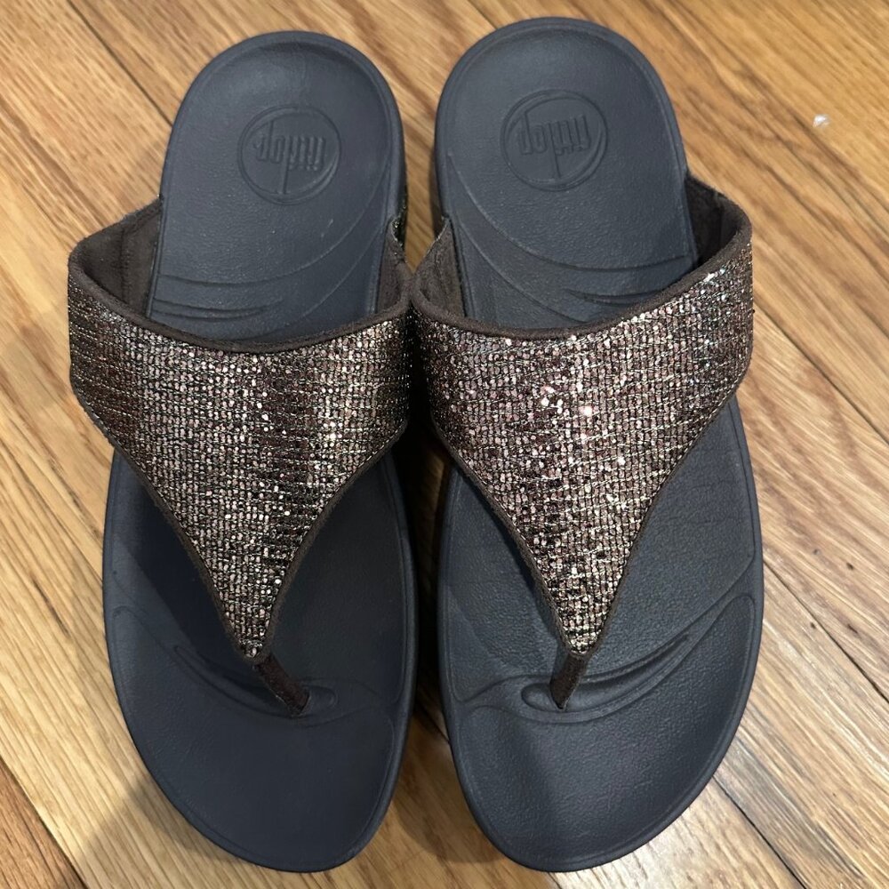 Fitflop Lulu Copper Superglitz Brand New